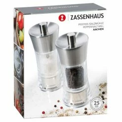 Zassenhaus Mühlen-Set Aachen Edelstahl/Acryl -la rochere shop 035773 b