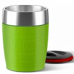 Emsa Isolier-Trinkbecher Travel Cup In Schwarz -la rochere shop 10165 RZ TravelCup Limette Deckel RED