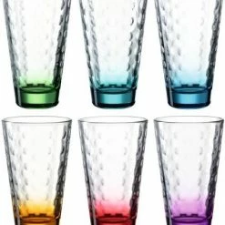 Leonardo Trinkglas OPTIC 6 Stück Farbig Sortiert 300 Ml
