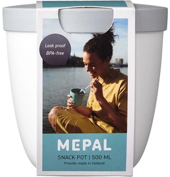 Mepal Snackpot ellipse 500 ml - weiß Mepal Snackpot Ellipse 500 Ml - Weiß -la rochere shop 212 107653030600p