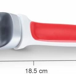 Zyliss Eisportionierer Rot -la rochere shop 220 E980128 Ice Cream Scoop Red angle dimensions HR