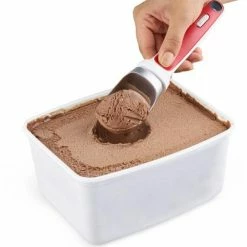 Zyliss Eisportionierer Rot -la rochere shop 220 E980128 Ice Cream Scoop Red with food