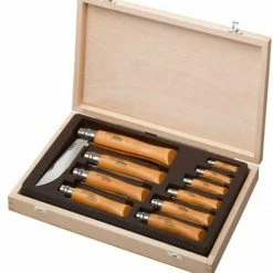 Opinel Messer (Nr.2-12) Im Holzkasten