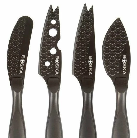Boska Käsemesser-Set Mini Monaco+ Schwarz, 4-teilig 3 Boska Käsemesser-Set Mini Monaco+ Schwarz, 4-teilig – Bild 3