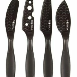 Boska Käsemesser-Set Mini Monaco+ Schwarz, 4-teilig