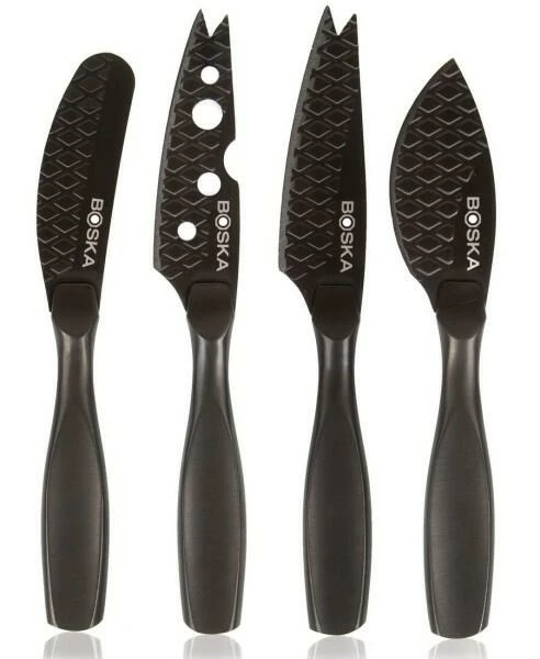 Boska Käsemesser-Set Mini Monaco+ Schwarz, 4-teilig 1 Boska Käsemesser-Set Mini Monaco+ Schwarz, 4-teilig