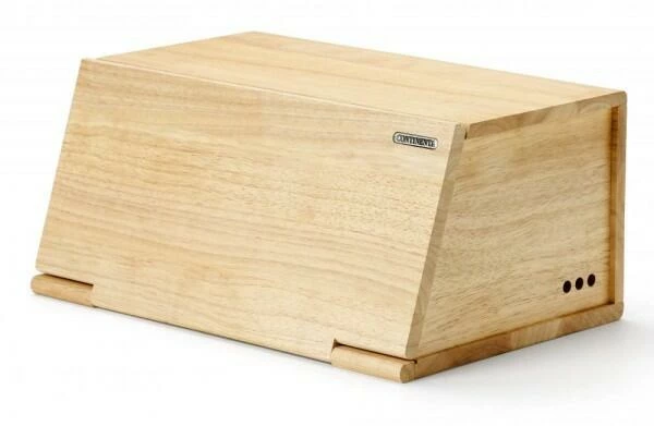 Continenta Brotkasten Aus Gummibaumholz 1 Continenta Brotkasten Aus Gummibaumholz