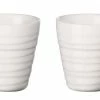 ASA Thermobecher Espresso 2er Set Thermo Twisted, Weiß