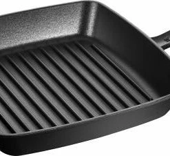Staub Amerikanische Grillpfanne Schwarz 26 X 26 Cm