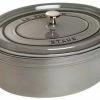 Staub Cocotte Oval Aus Gusseisen In Graphitgrau 15 Cm / 0,6 Liter