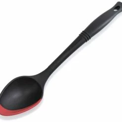 Le Creuset Servierlöffel In Schwarz Mit Kirschrot