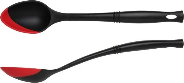 Le Creuset Servierlöffel In Schwarz Mit Kirschrot 2 Le Creuset Servierlöffel In Schwarz Mit Kirschrot – Bild 2