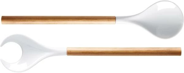 ASA Salatbesteck Birkenholz 1 ASA Salatbesteck Birkenholz