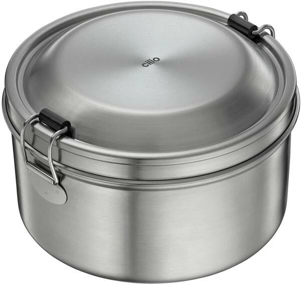 Cilio Lunch Box MONTE Rund, Edelstahl 1 Cilio Lunch Box MONTE Rund, Edelstahl
