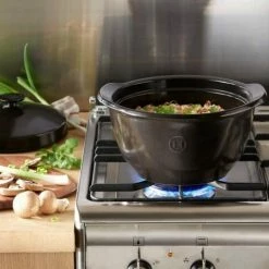 Emile Henry Kochtopf One Pot In Fusain -la rochere shop 5575 79 OnePot Faitout Ambi 1 2 neu l