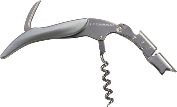 Le Creuset Screwpull Kellnermesser WT-130 Silber 2 Le Creuset Screwpull Kellnermesser WT-130 Silber – Bild 2