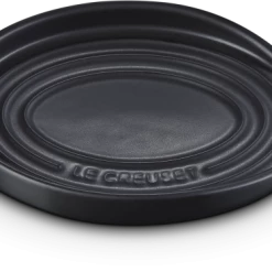 Le Creuset Löffelablage Oval, 16 Cm In Schwarz Matt
