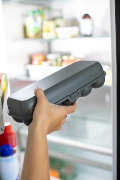 Koziol Eierbox In Grau Für 10 Eier 3 Koziol Eierbox In Grau Für 10 Eier – Bild 3