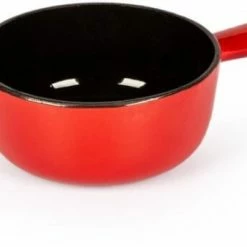 Stöckli Käsefondue-Caquelon Classic, Rot-schwarz 14 Cm / 0,7 L
