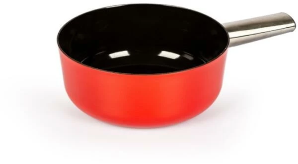 Stöckli Käsefondue-Caquelon Emotion Mit Inoxgriff, Rot-schwarz 23 Cm / 3,3 L 2 Stöckli Käsefondue-Caquelon Emotion Mit Inoxgriff, Rot-schwarz 23 Cm / 3,3 L – Bild 2