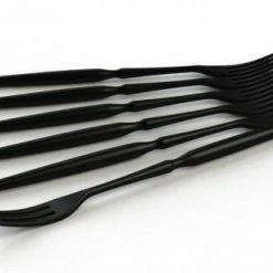 Stöckli Fonduegabeln Aus Kunststoff In Schwarz, 6-er Set