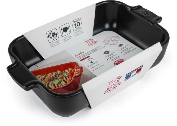 Appolia Auflaufform Rechteckig In Satin-schwarz 40 Cm / 5,2 Liter 2 Appolia Auflaufform Rechteckig In Satin-schwarz 40 Cm / 5,2 Liter – Bild 2