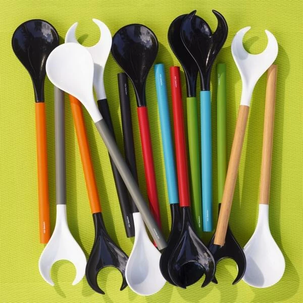 ASA Salatbesteck Birkenholz 2 ASA Salatbesteck Birkenholz – Bild 2