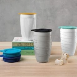 ASA Thermobecher Thermo Striped, Weiß 0,2 Liter -la rochere shop ASA Thermo twisted