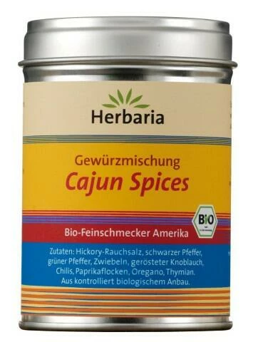 Herbaria Cajun Spices, Gewürzmischung Herbaria Cajun Spices, Gewürzmischung -la rochere shop BioFein Amerika CajunSpices M Dose