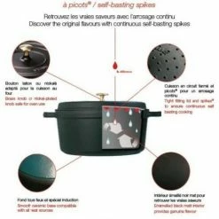 Staub Cocotte Oval Aus Gusseisen In Graphitgrau 37 X 31 Cm / 8 Liter -la rochere shop Braeter Eigenschaften l 13