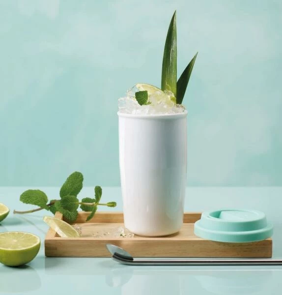 ASA Thermobecher cup & go in weiß ASA Thermobecher Cup & Go In Weiß 0,35 Liter -la rochere shop Cup and go summer weiss 1