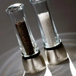 PEUGEOT Salzmühle Daman In Acryl/Edelstahl Mit Justierbarem Mahlgrad 16 Cm -la rochere shop Daman Ambiente 1 l