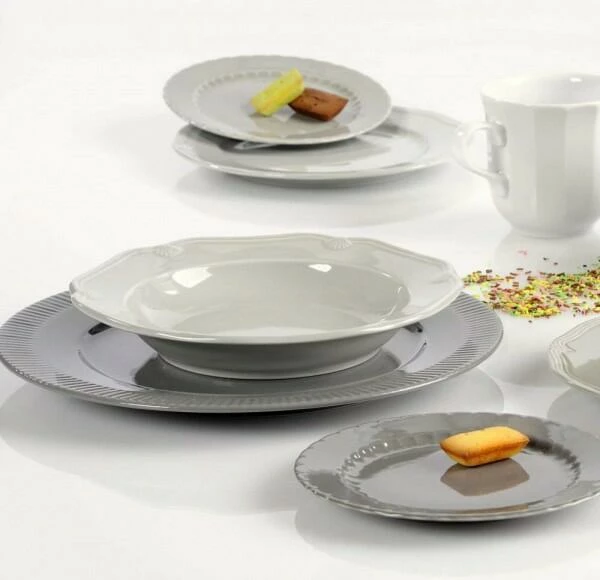 Pillivuyt Suppenteller Eclectique Compostelle in stahlgrau Pillivuyt Suppenteller Eclectique Compostelle In Stahlgrau -la rochere shop ECLECTIQUE l