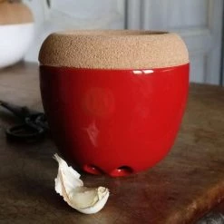 Emile Henry Knoblauchdose In Granatapfel -la rochere shop EH 8763 Amb PotAil GarlicPot A