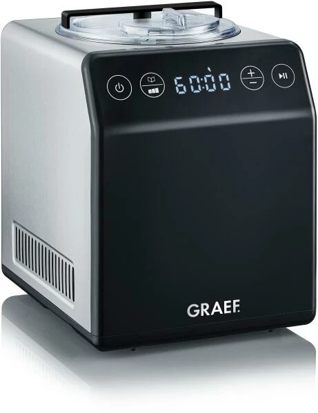 GRAEF Eismaschine IM 700, Edelstahl-schwarz GRAEF Eismaschine IM 700, Edelstahl-schwarz -la rochere shop Graef Eismaschine IM700 Hauptabbildung