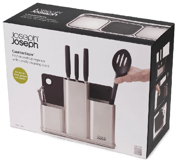 Joseph Joseph Küchenordnungshelfer Counterstore Mit Schneidebrett In Silber 6 Joseph Joseph Küchenordnungshelfer Counterstore Mit Schneidebrett In Silber – Bild 6