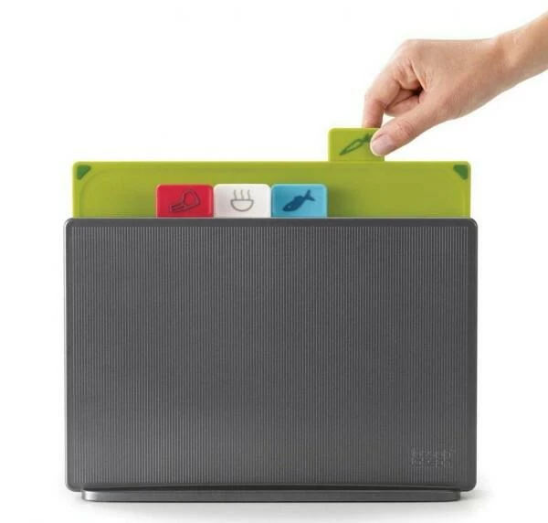 Joseph Joseph Schneidebretter-Set Index Groß In Graphit, 4-tlg. 2 Joseph Joseph Schneidebretter-Set Index Groß In Graphit, 4-tlg. – Bild 2