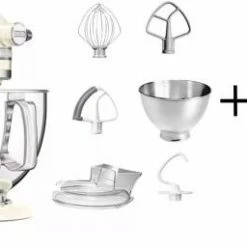 KitchenAid Küchenmaschine ARTISAN 175PS In Creme Pastaprofi-Set
