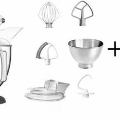 KitchenAid Küchenmaschine ARTISAN 175PS In Gusseisen Schwarz Pastaprofi-Set