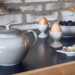 Le Creuset Topf Für Kochkellen In Perlgrau -la rochere shop Perlgrau Poterie LS neu 1 l