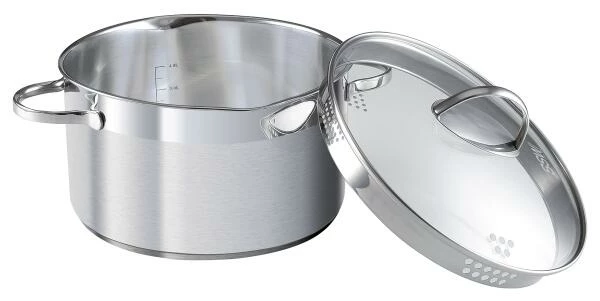 SSW Kochtopf Comfort Mit Glasdeckel 28 Cm/ 9,2 L 2 SSW Kochtopf Comfort Mit Glasdeckel 28 Cm/ 9,2 L – Bild 2