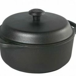 Skeppshult Bräter Rund Mit Gusseisendeckel 25 Cm / Ca. 20 Cm/ 3 Liter / Ca. 8,5 Cm / Ca. 13 Cm