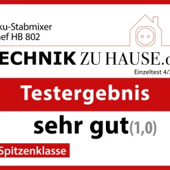 GRAEF Akku-Stabmixer HB 802 In Schwarz -la rochere shop Testsiegel Graef HB 802