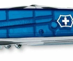 Victorinox Taschenmesser Swisschamp Blau Transparent