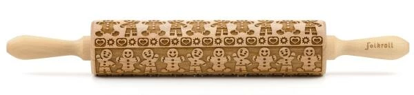 Folkroll Teigrolle Lebkuchenmann Junior, 23 Cm 1 Folkroll Teigrolle Lebkuchenmann Junior, 23 Cm