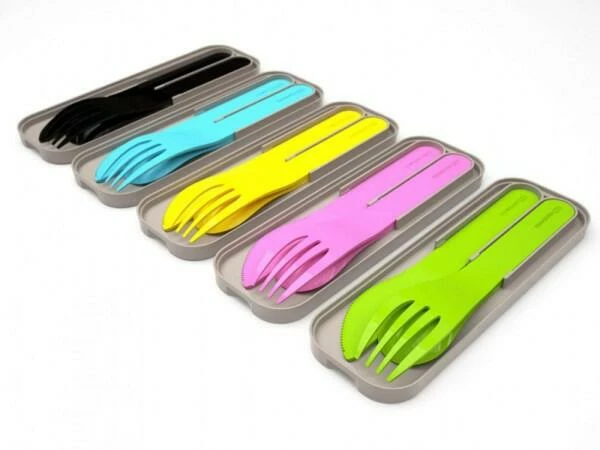 Monbento Pocket Color Besteck In Himmelblau 3 Monbento Pocket Color Besteck In Himmelblau – Bild 3