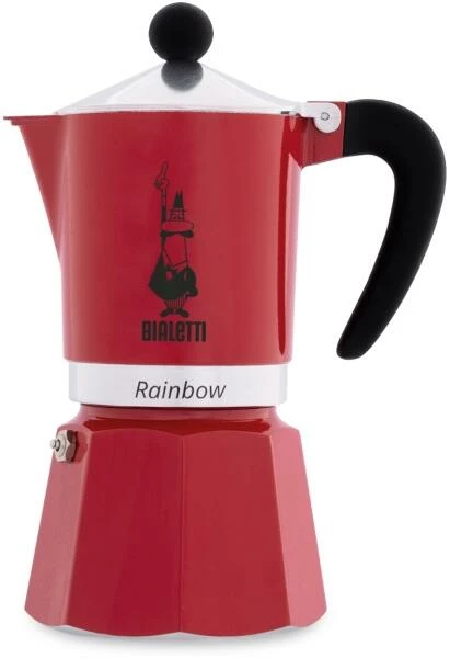 Bialetti Espressokocher Rainbow Rot 3 Tassen 1 Bialetti Espressokocher Rainbow Rot 3 Tassen