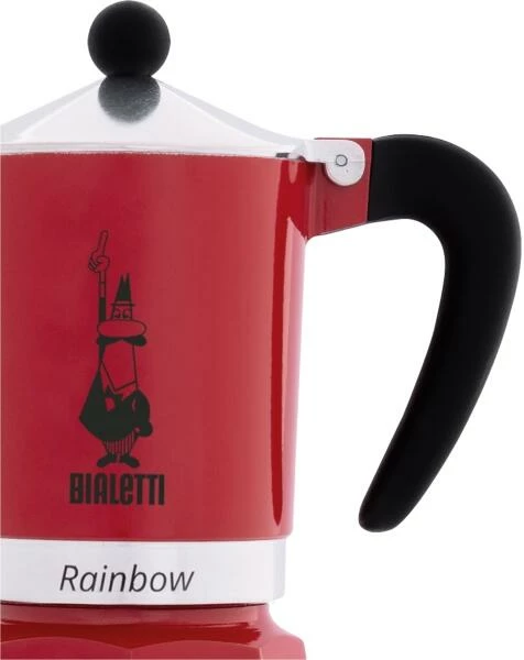 Bialetti Espressokocher Rainbow Rot 3 Tassen 3 Bialetti Espressokocher Rainbow Rot 3 Tassen – Bild 3